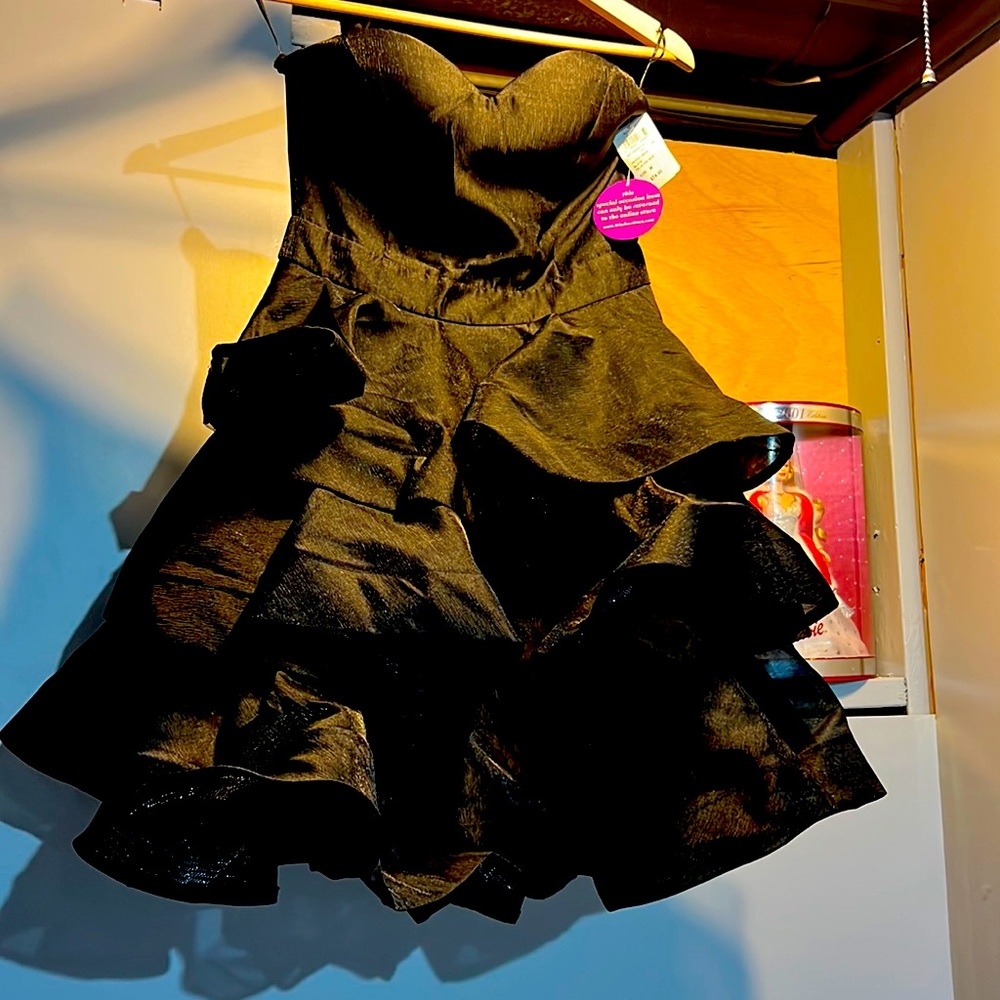 Windsor NWT BLACK 8 layer fluffy dress prom , home coming